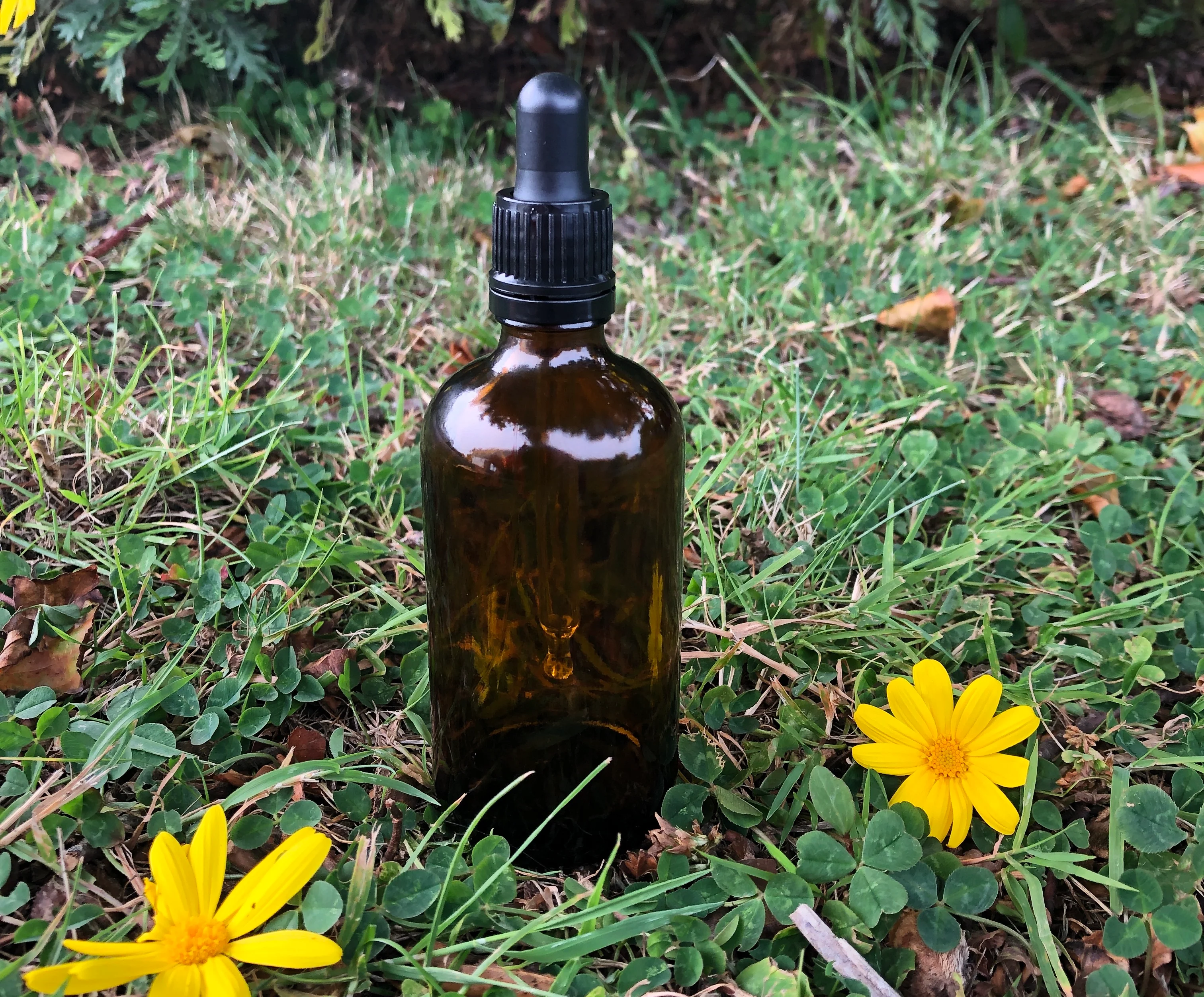 100ml Amber Glass Bottle (GL18 Narrow neck) - Image 2