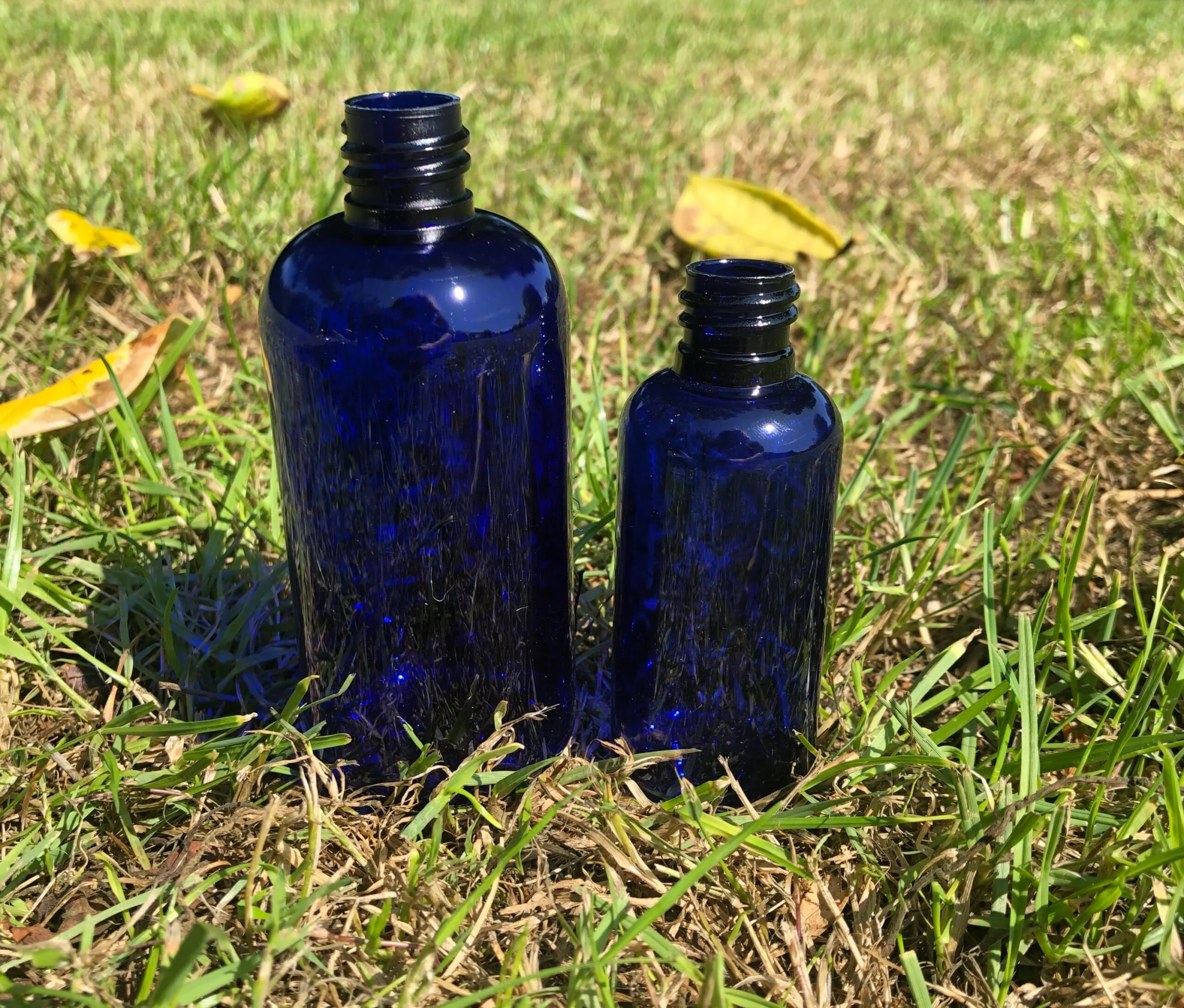 100ml Blue Plastic (PETG) bottle - Image 2