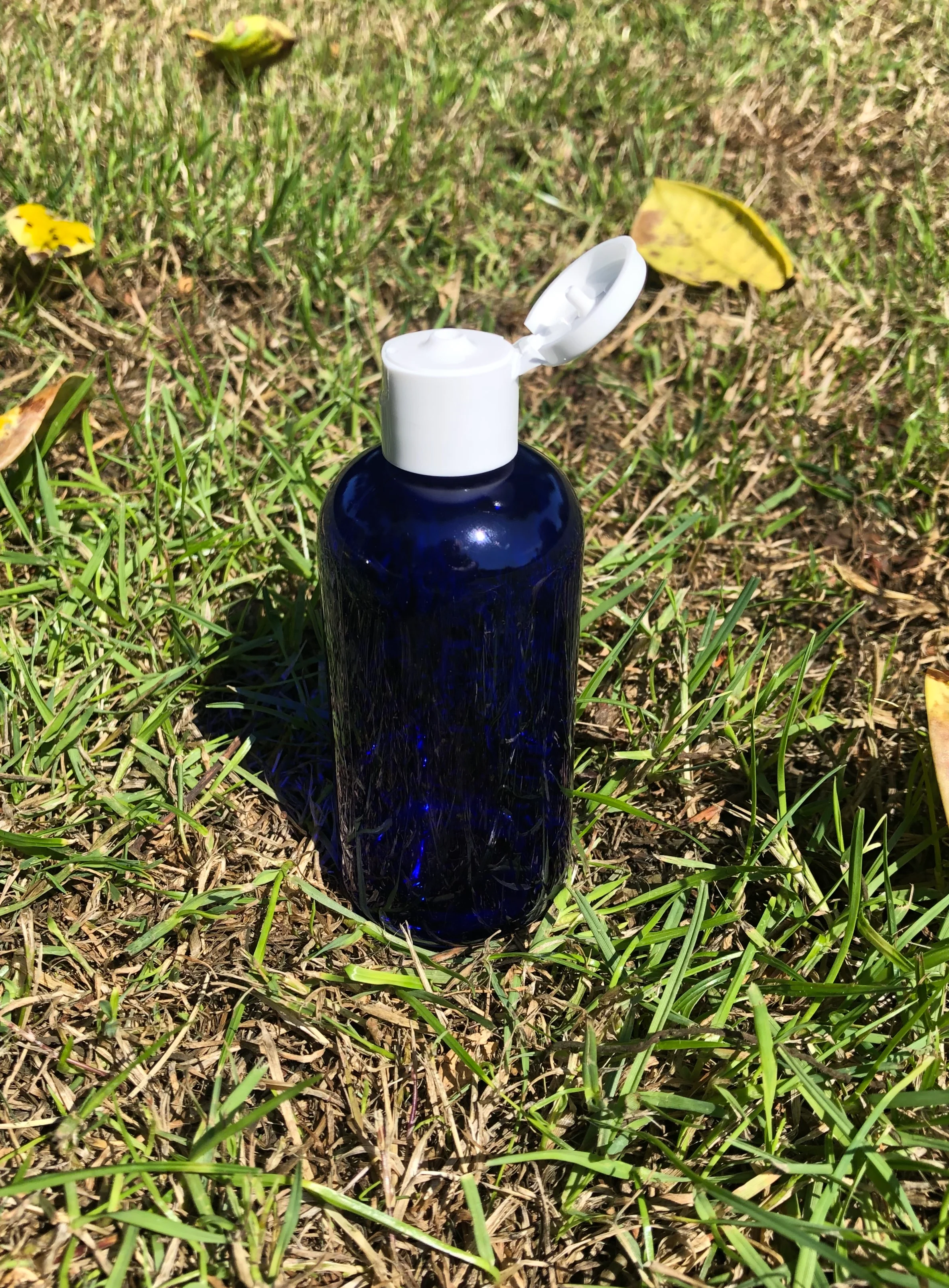 100ml Blue Plastic (PETG) bottle - Image 4