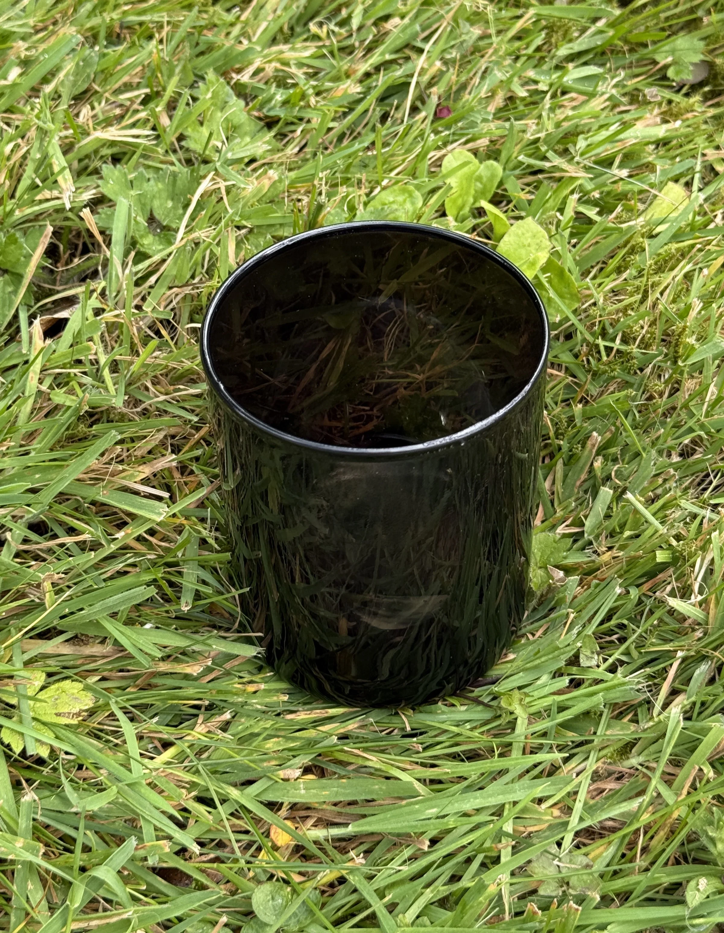 300ml (30cl) Candle Glass SMOKEY BLACK - Image 2