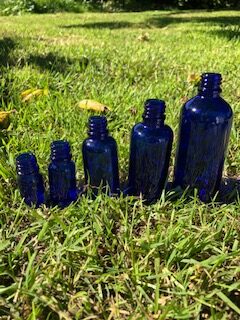 15ml Blue Glass Bottle - Image 2