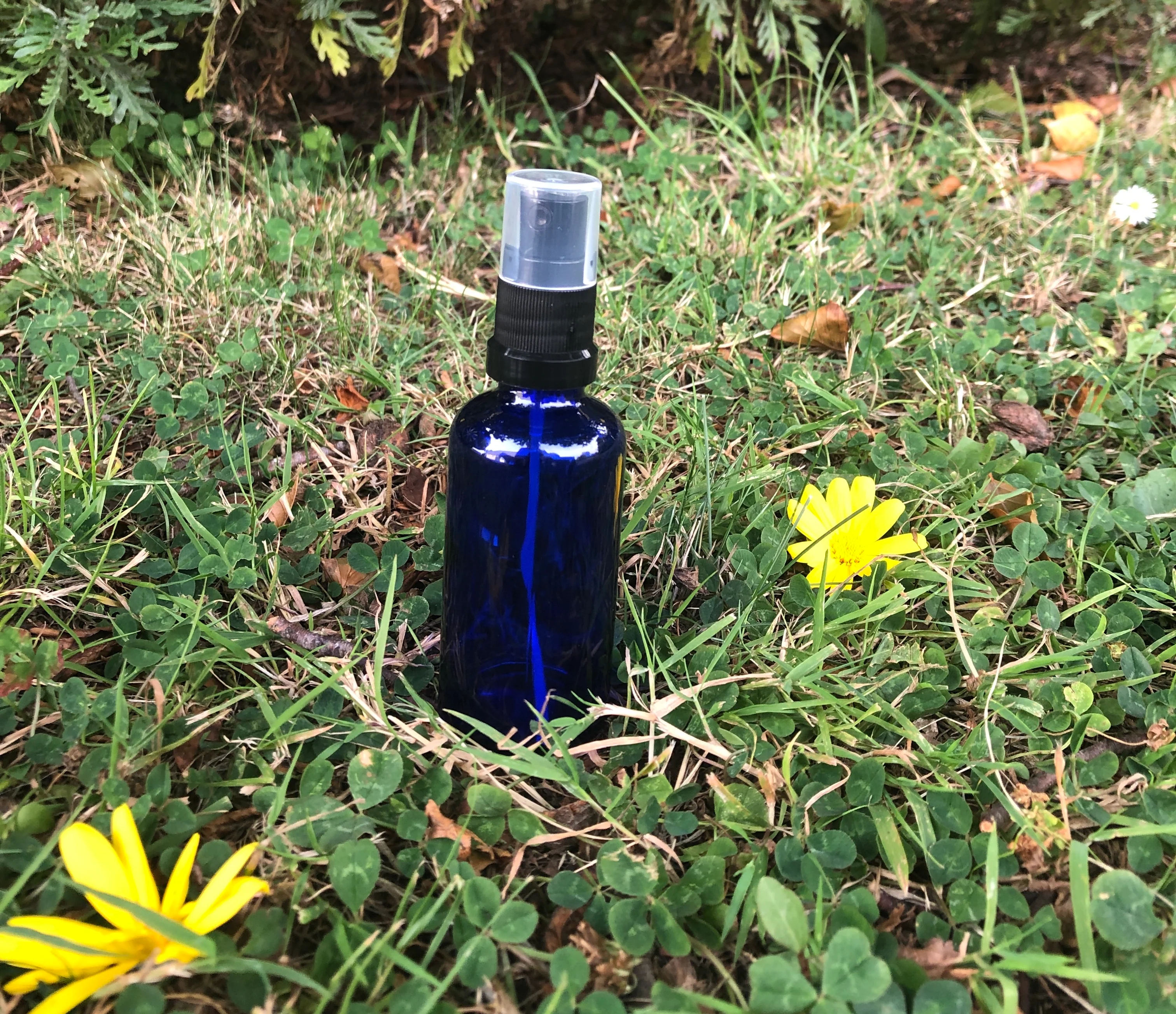 50ml Blue Glass Bottle - Image 5