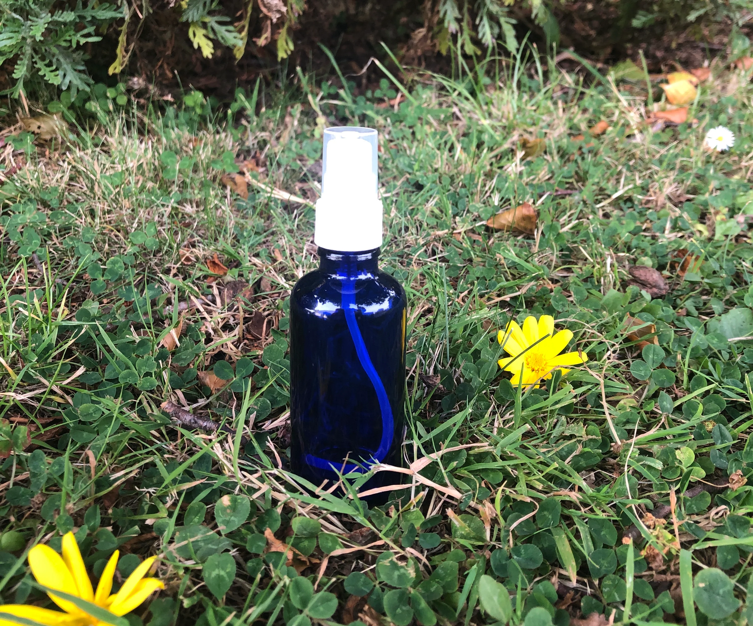 50ml Blue Glass Bottle - Image 6