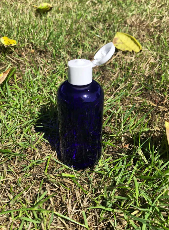 100ml Blue Boston Round (PET) Plastic Bottle
