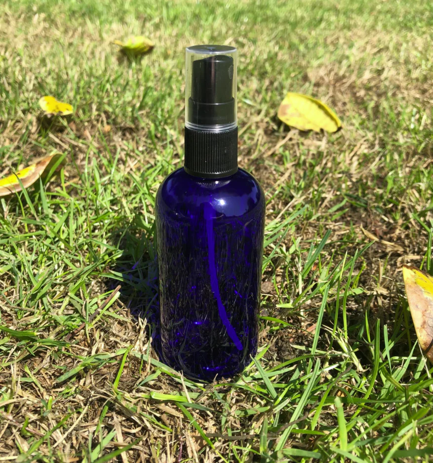 100ml Blue Boston Round (PET) Plastic Bottle - Image 3