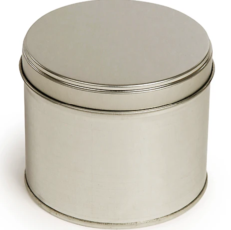 Candle Tin (Welded Seam) SILVER 250ml - Image 3