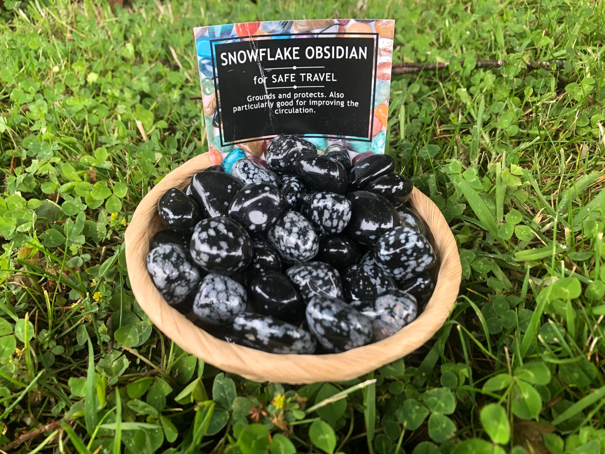 Obsidian Snowflake Gemstone