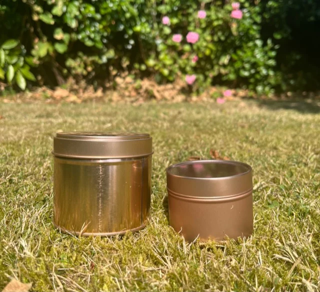 Candle Tin (Welded Seam) ROSE GOLD 250ml - Image 3
