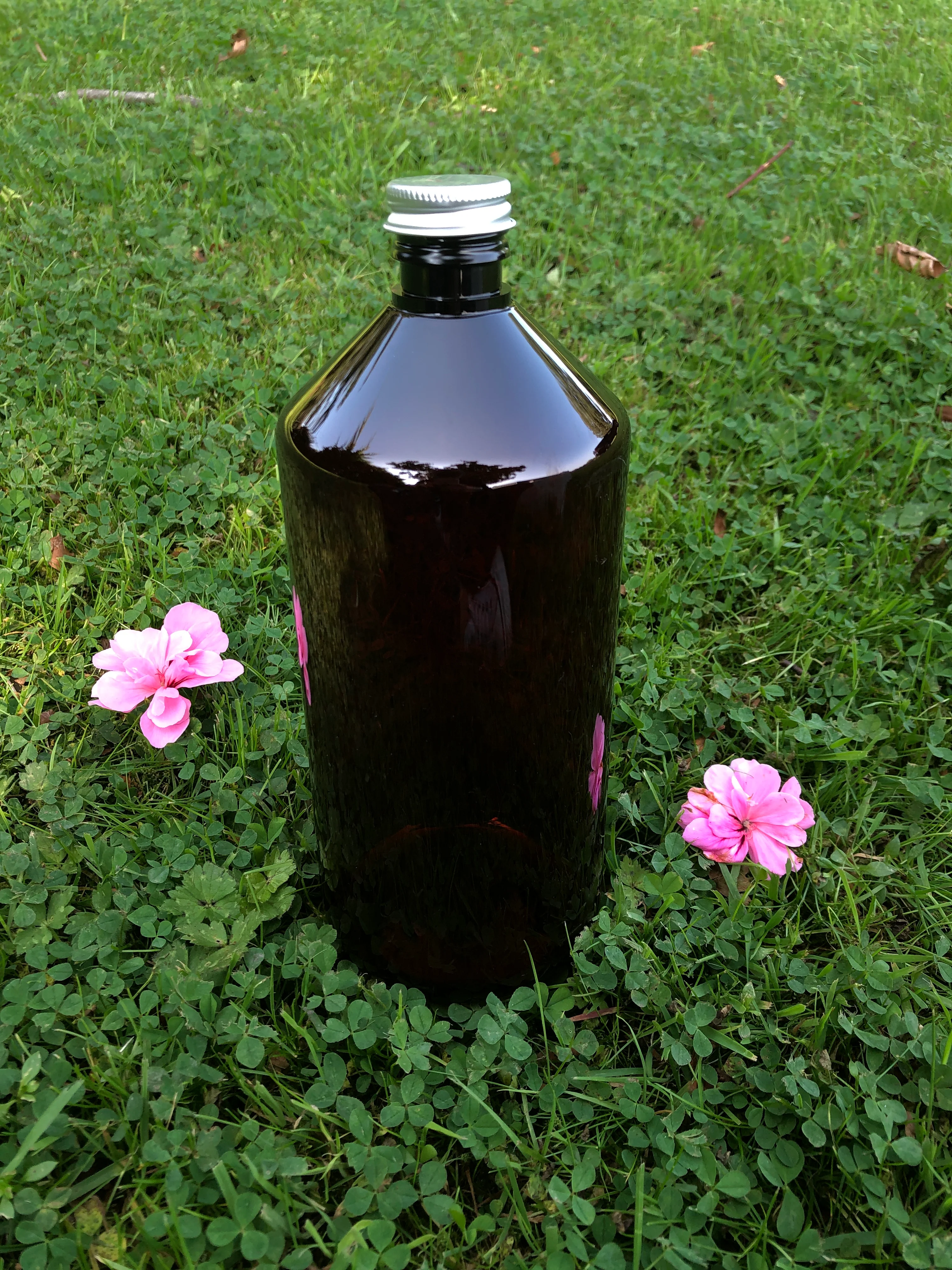 Veral/Pharma Style Amber Plastic Bottle - 1000ml - Image 3